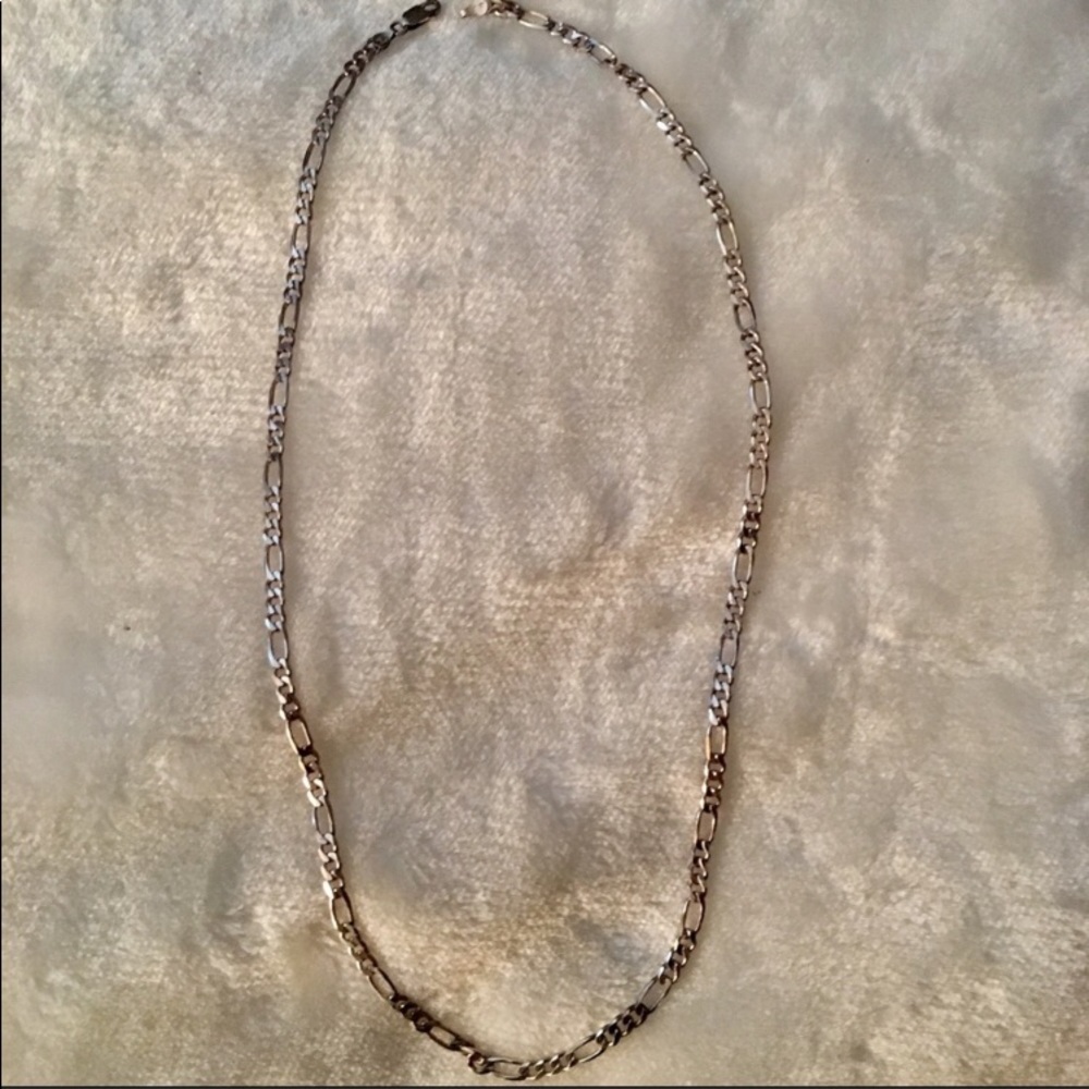 Sterling Silver Figaro 925 stamped chain